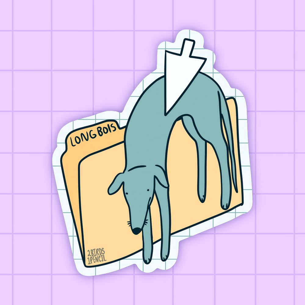 Image of Greyhound folder vinyl sticker