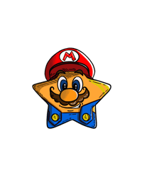 Mario Star Sticker