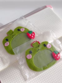 Image 1 of Froggy felt keychain 