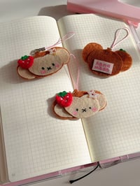 Image 2 of Monkey felt keychain 