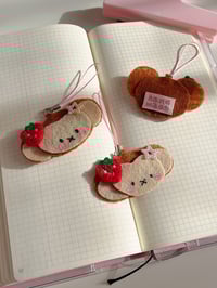 Image 1 of Monkey felt keychain 