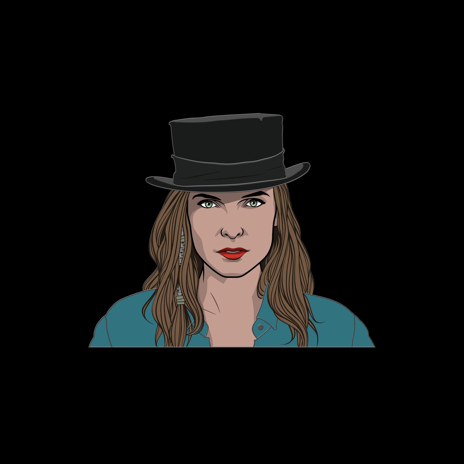 Rose the Hat hard enamel pin badge - IN PRODUCTION