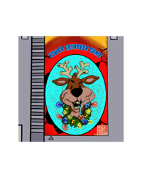 Killer Reindeer Game Sticker