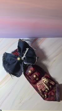 Image 1 of Denim N Burgundy 