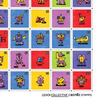 Image 8 of 100 Collective Cosmos Stamp Collection