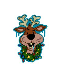Killer Reindeer Sticker