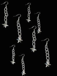 Flail chain earrings