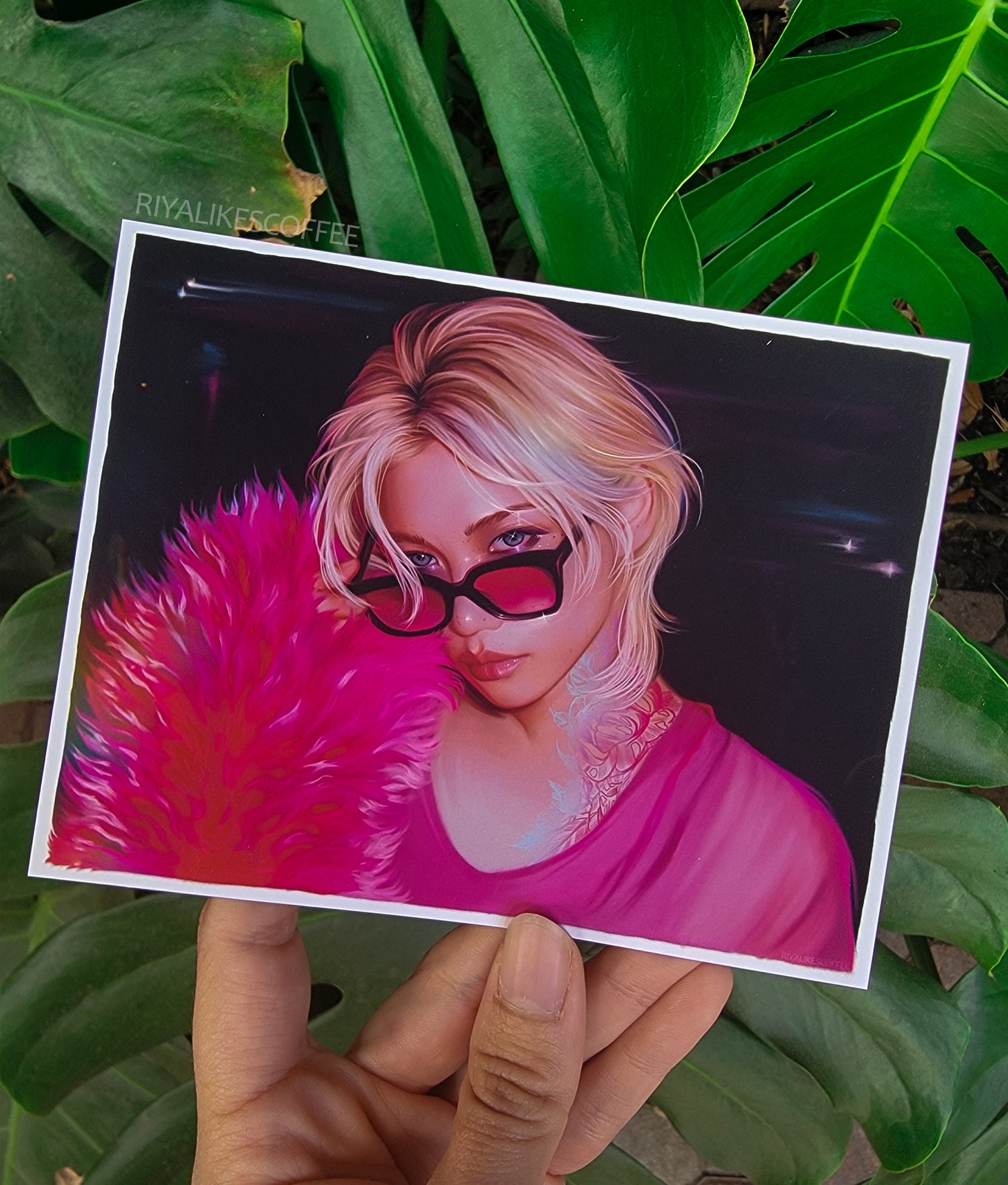 "Pink Mood" Small Art Print 4.25 x 5.5