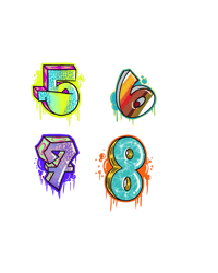 Image 2 of Number Stickers