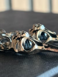 Image 2 of Ruby Throat Earrings- Ready to ship