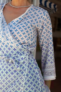 Image 3 of Kimono Top / Dress Blue Sand Pebble