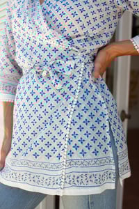 Image 5 of Kimono Top / Dress Blue Sand Pebble