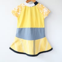 Image 2 of michigan wolverines 3T courtneycourtney dress short sleeve twirly dress college team university of