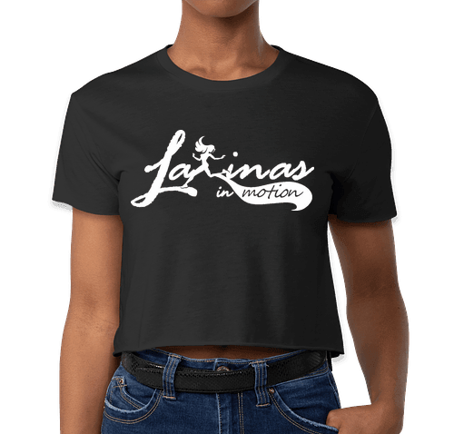 Image of Soft Black/White Crop Shirt 