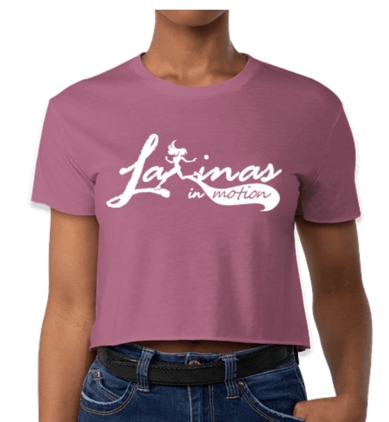 Image of Muave/White Crop Shirt 