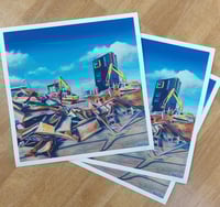 Image 2 of The Partial Demolition of Ocean Terminal,  limited edition giclée print