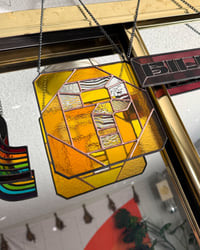 Image 4 of Tipper Question Block Stained Glass Suncatcher