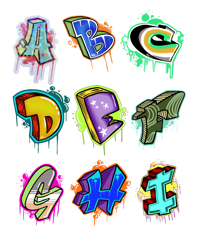 Image 1 of Alphabet Stickers