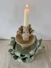 Image 6 of Clay: Sunflower Candle Holder/plate