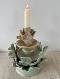 Image 7 of Clay: Sunflower Candle Holder/plate