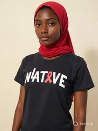 Image 1 of LA NATIVE x Girls Rock Hoops Pink Ribbon Tee