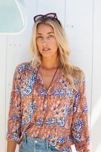 Image 2 of Boyfriend Shirt Sienna Peacock