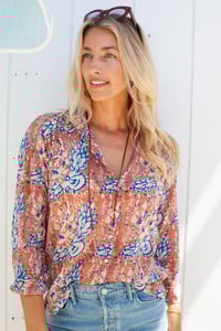 Image 1 of Boyfriend Shirt Sienna Peacock