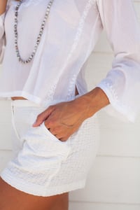 Image 4 of White Gudri Short