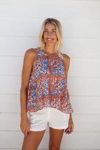 Image 1 of India Tank Sienna Peacock