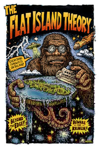 Image 1 of The Flat Island Theory 12x18" Limited Print