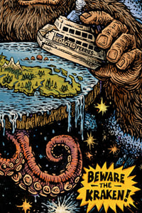 Image 2 of The Flat Island Theory 12x18" Limited Print