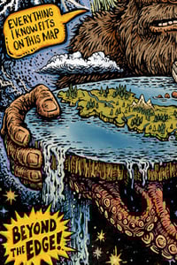 Image 3 of The Flat Island Theory 12x18" Limited Print