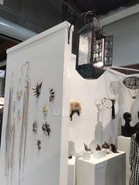 Image 2 of Copper Lantern with French Lace