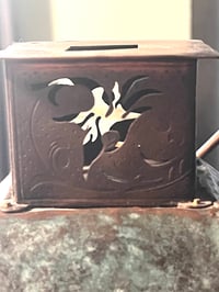 Image 7 of Copper Lantern with French Lace