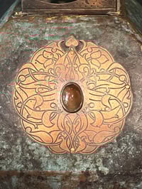 Image 8 of Copper Lantern with French Lace