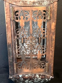 Image 9 of Copper Lantern with French Lace