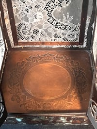 Image 11 of Copper Lantern with French Lace