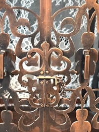 Image 12 of Copper Lantern with French Lace