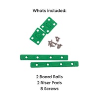Image 4 of Board Rails and Riser Pad Set