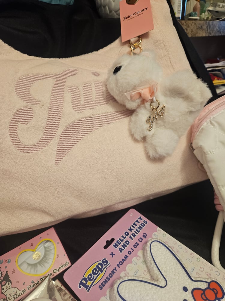Image of Do not purchase Carolinas Custom RESERVED Juicy Couture Too Cute Hobo Meets Hello Kitty Bundle 