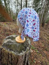 Image 1 of Rounded Triangle Stretchy Cotton Bandana in Time to Grow 