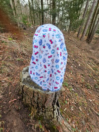 Image 2 of Rounded Triangle Stretchy Cotton Bandana in Time to Grow 