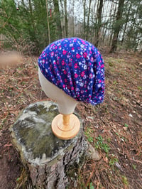 Image 1 of Soft Cotton Stretchy Wrap in Blue Ditzy Floral 