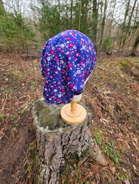 Image 2 of Soft Cotton Stretchy Wrap in Blue Ditzy Floral 