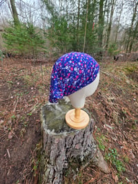 Image 3 of Soft Cotton Stretchy Wrap in Blue Ditzy Floral 