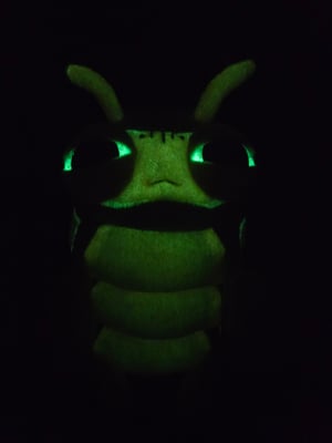 Glow Caterpillar Hatchling! ☆Glows In The Dark!☆ ♡Green n' Yellow!♡
