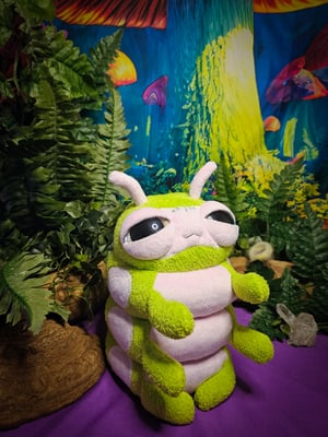 Glow Caterpillar Hatchling! ☆Glows In The Dark!☆ ♡Green and Lilac!♡