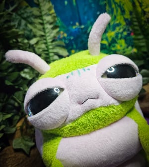 Glow Caterpillar Hatchling! ☆Glows In The Dark!☆ ♡Green and Lilac!♡