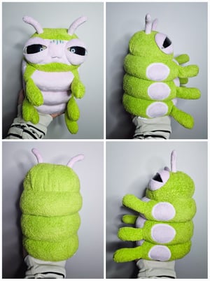 Glow Caterpillar Hatchling! ☆Glows In The Dark!☆ ♡Green and Lilac!♡