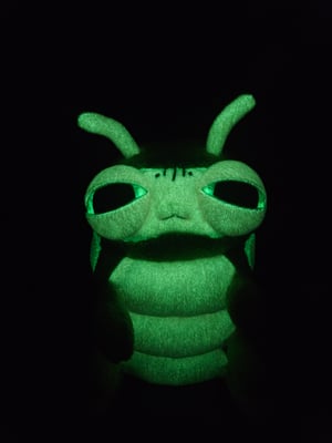 Glow Caterpillar Hatchling! ☆Glows In The Dark!☆ ♡Green and Lilac!♡
